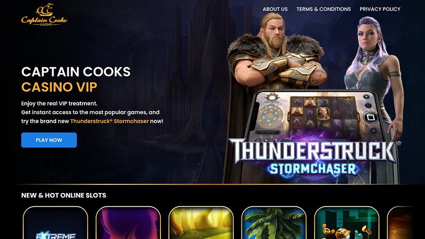 Programme VIP de bureau Captain Cooks Casino