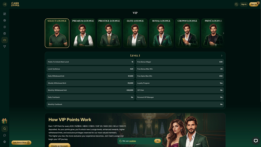 Casino Cash Lounge - Bureau VIP