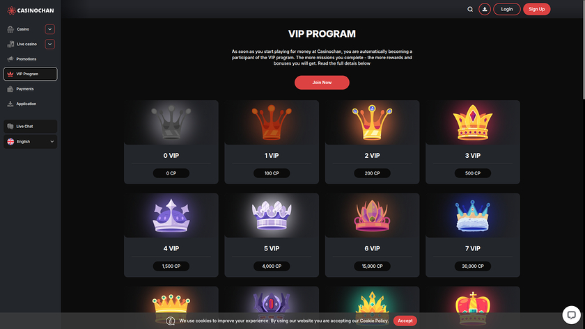 CasinoChan Casino Desktop-VIP-Programm