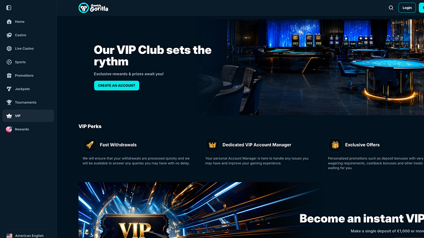 Gioca a Gorilla Casino Desktop VIP