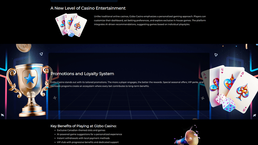 Gizbo Casino Desktop-VIP-Programm