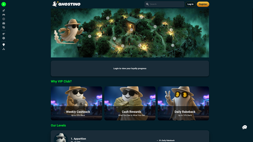 Ghostino Casino VIP Desktop