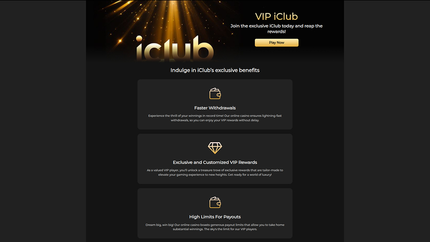 Programma VIP di iBet Casino per Desktop