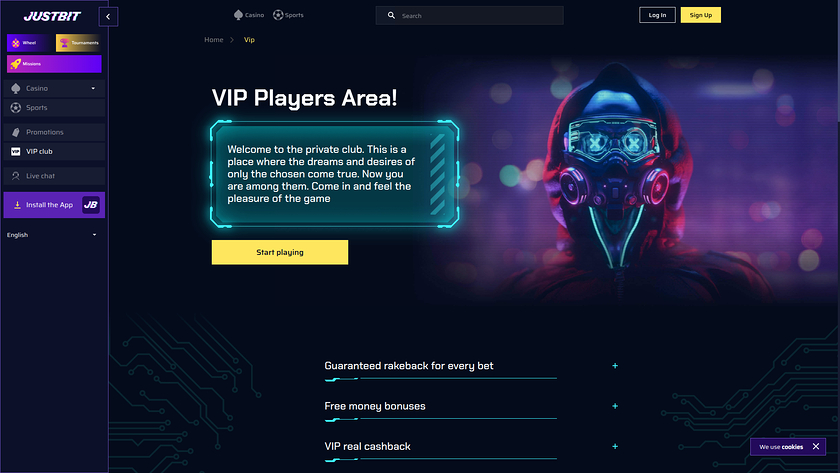 JustBit Casino Desktop VIP Program