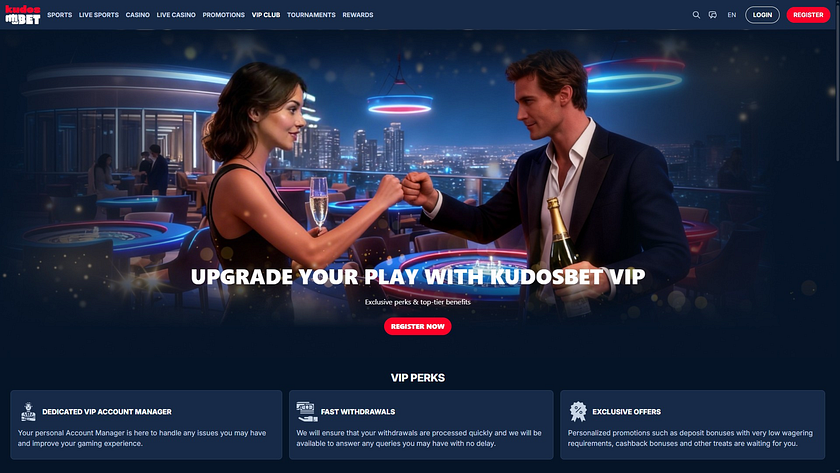 Programa VIP de escritorio de Kudosbet Casino