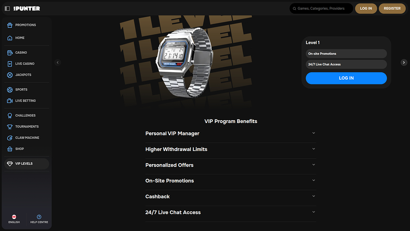 MrPunter Casino Desktop VIP-Programm