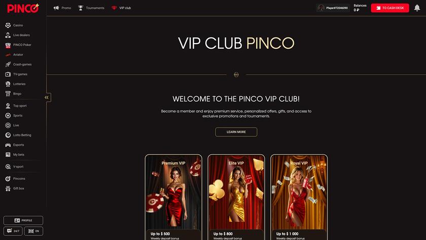 Pinco Casino VIP Bureau