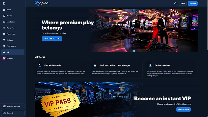 Programme VIP de bureau RCasino