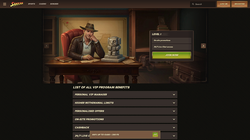 Programme VIP du casino Sankra