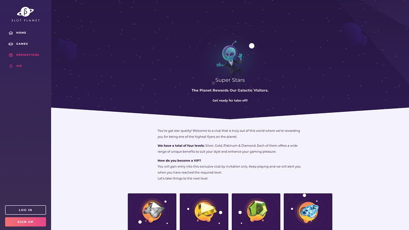 Slot Planet Casino Desktop VIP Program