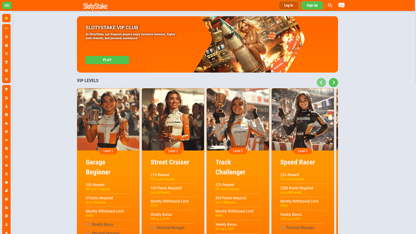 Programma VIP SlotyStake Desktop