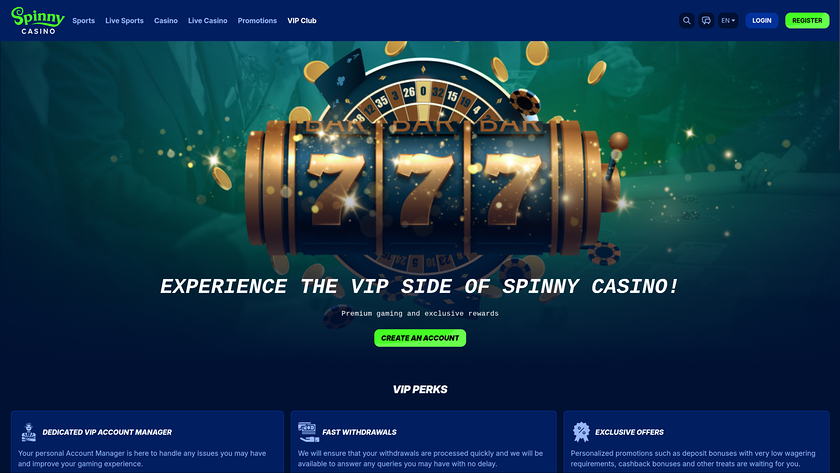 Spinny Casino VIP Program