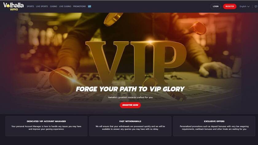 ValhallaWins Casino Desktop VIP