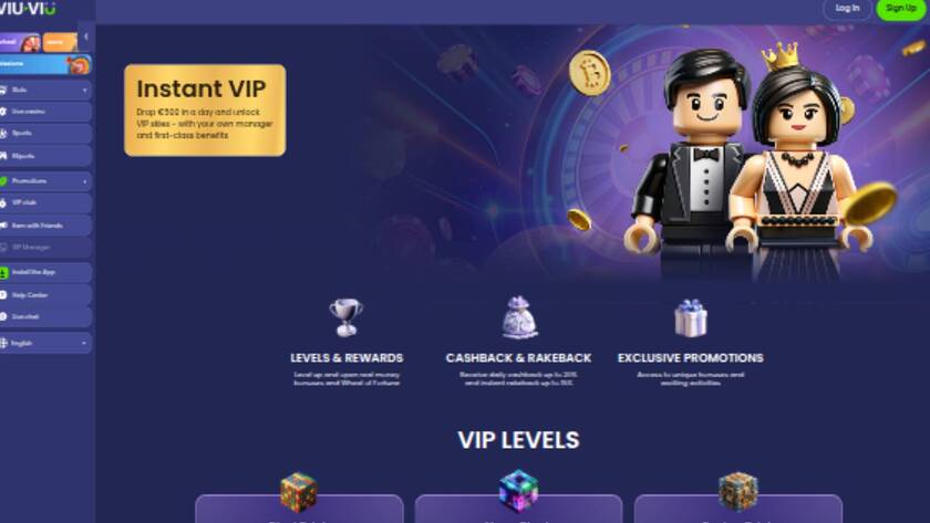 ViuViu Casino Live VIP для настольных компьютеров