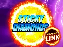 Sticky Diamonds Flaming Link logo