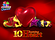 10 Burning Heart Clover Chance Logo