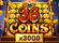 36 Coins x3000 Logo