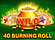 40 Burning Roll Dice Clover Chance Logo