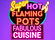 Super Hot Flaming Pots Fabulous Cuisine Logo
