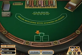 Betsoft Oasis Poker captura de tela