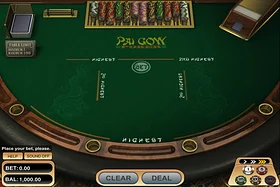 Betsoft Pai Gow Poker captura de tela