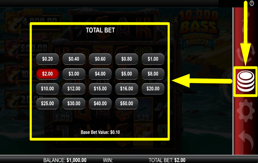 10000 Big Bass Lightning Blitz DÉTERMINER LA MISE.