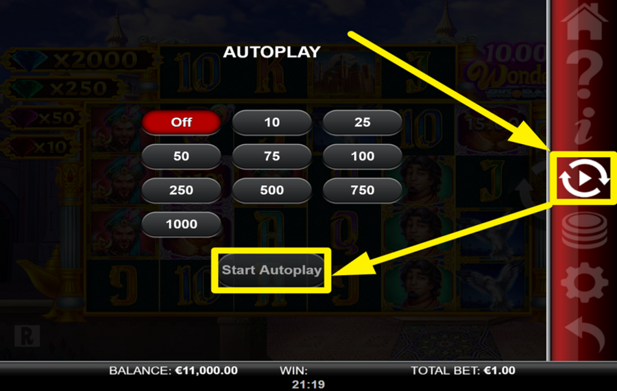 10000 Wonders Big Bang UTILISEZ LES TOURS AUTOMATIQUES.