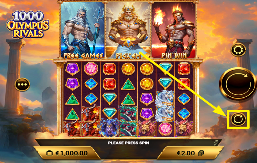 1000 Olympus Rivals BENUTZE DIE AUTOPLAY-FUNKTION.