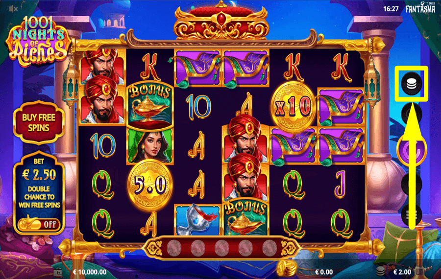 1001 Nights of Riches ASSIGN YOUR BET.