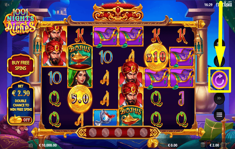 1001 Nights of Riches AIM FOR REWARDS.