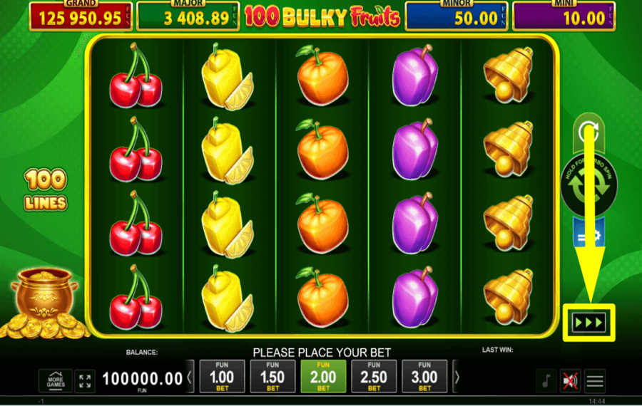 100 Bulky Fruits Golden Coins Link ACCELERA IL GIOCO.