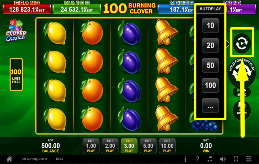 100 Burning Clover USE THE AUTOPLAY FEATURE.