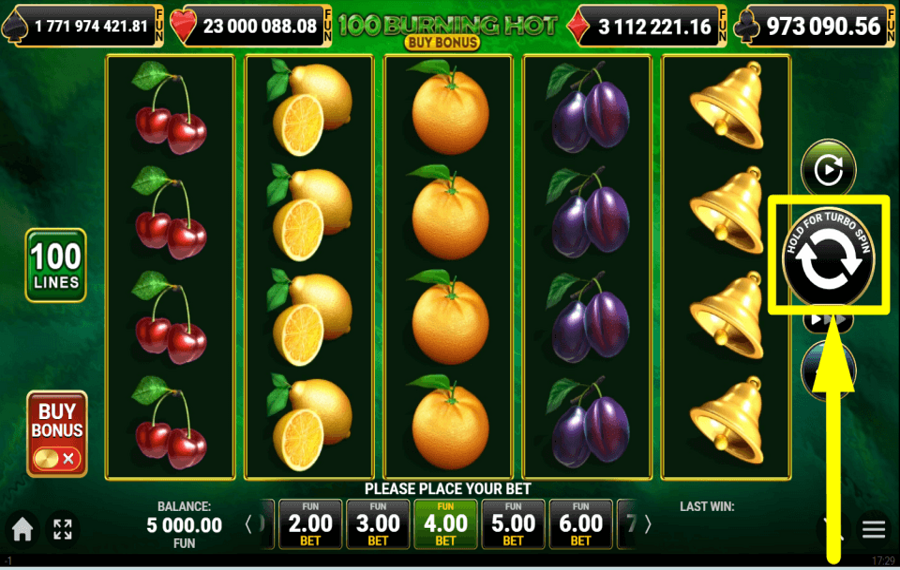 100 Burning Hot Buy Bonus JOUEZ POUR GAGNER DES RÉCOMPENSES.