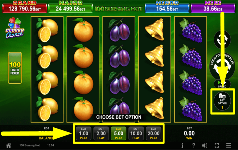 100 Burning Hot Clover Chance LANCEZ VOTRE PARI.