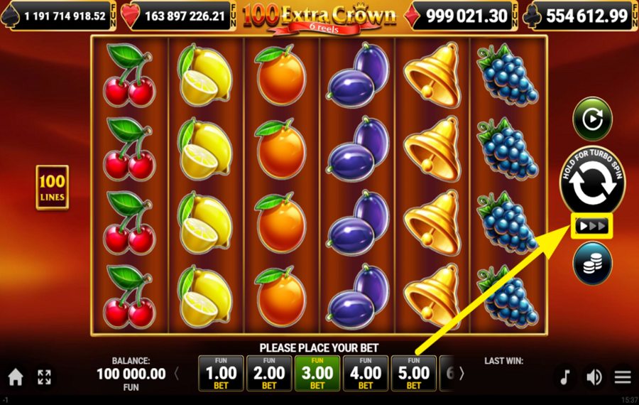 100 Extra Crown 6 reels УВЕЛИЧЬТЕ СКОРОСТЬ.
