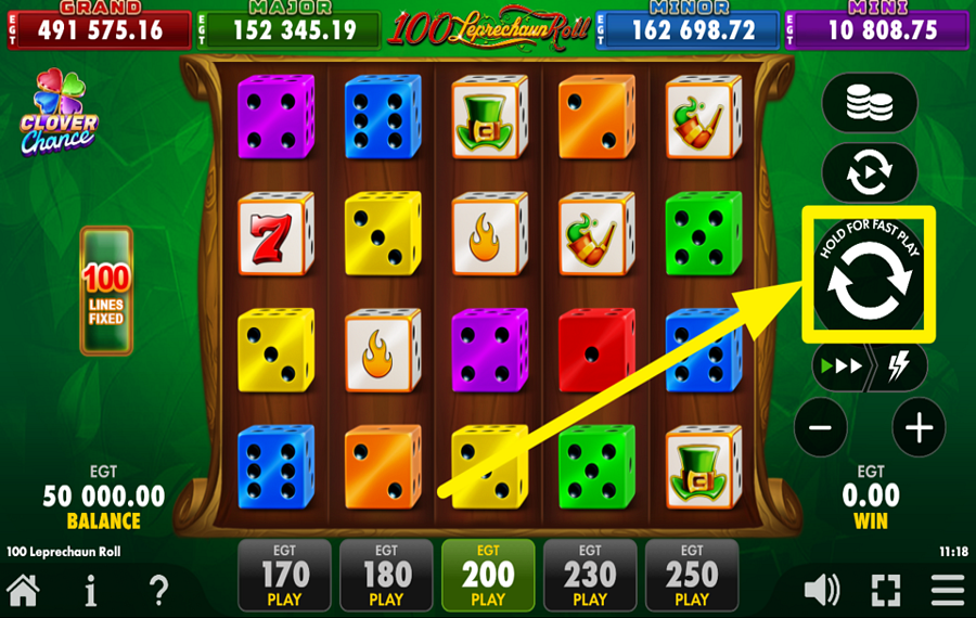 100 Leprechaun Roll Clover Chance 成功への道を切り開け!