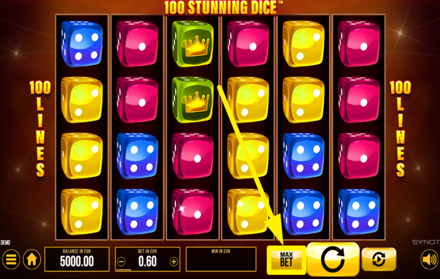 100 Stunning Dice SELECT THE TOP BETTING OPTION.