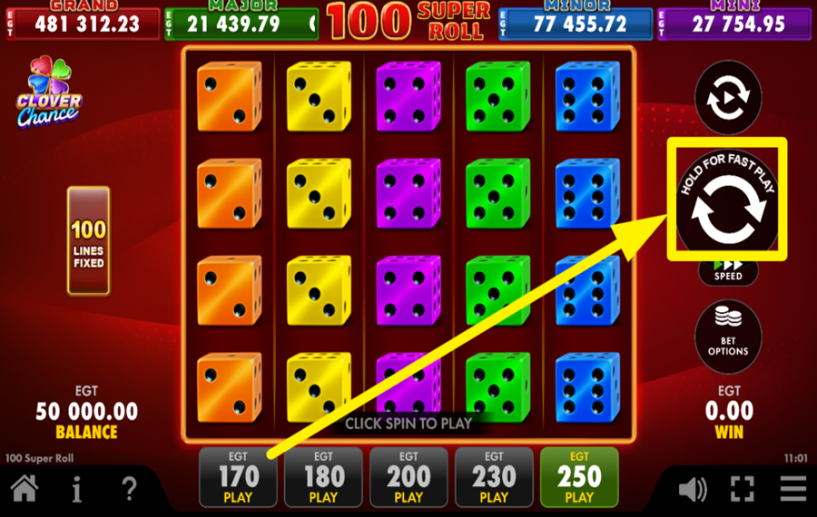 100 Super Roll Clover Chance ACCENDI L'ENTUSIASMO!