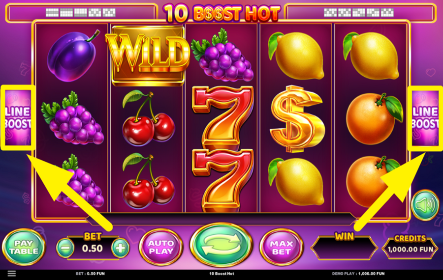 10 Boost Hot АКТИВИРУЙТЕ ФУНКЦИЮ LINE BOOST.