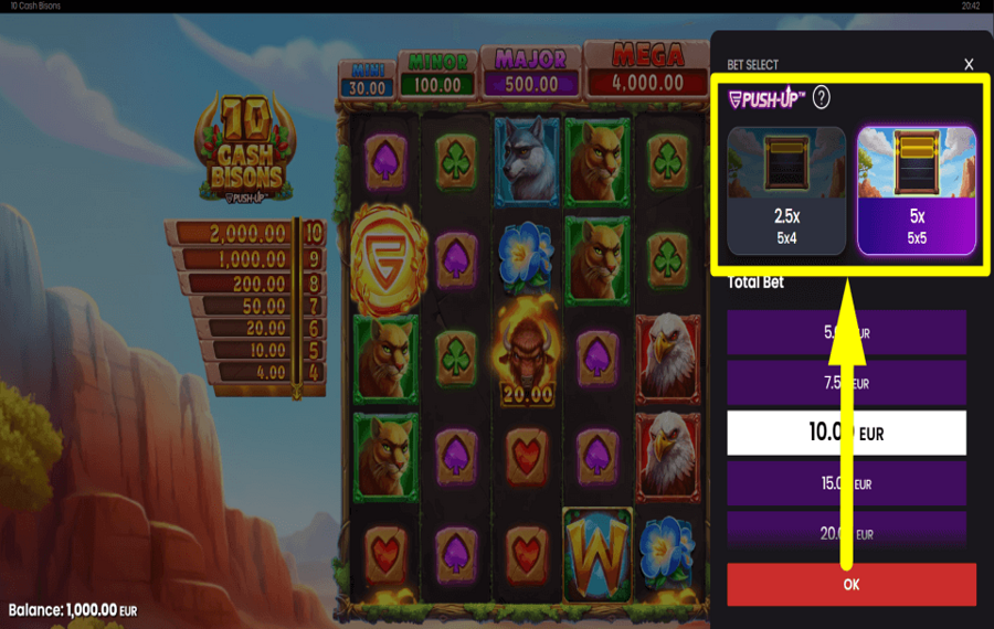 10 Cash Bisons ВОСПОЛЬЗУЙТЕСЬ ШАНСОМ.