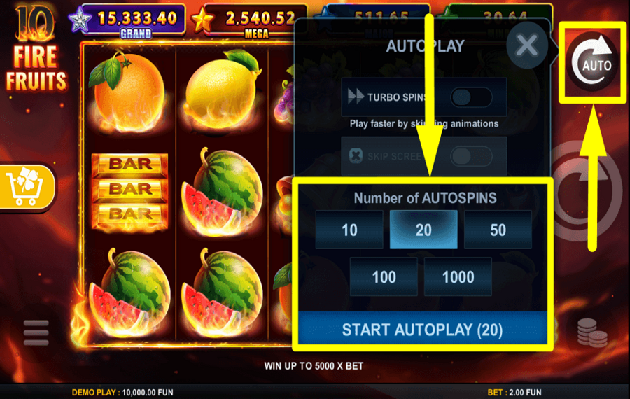 10 Fire Fruits CONSIDER AUTOPLAY.