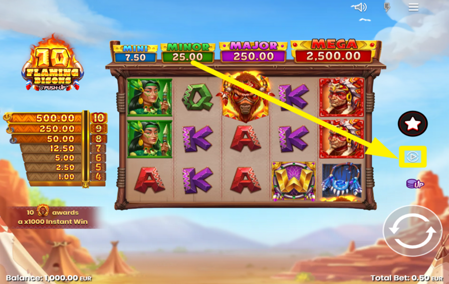 10 Flaming Bisons DÉCLENCHEZ LA LECTURE AUTOMATIQUE.