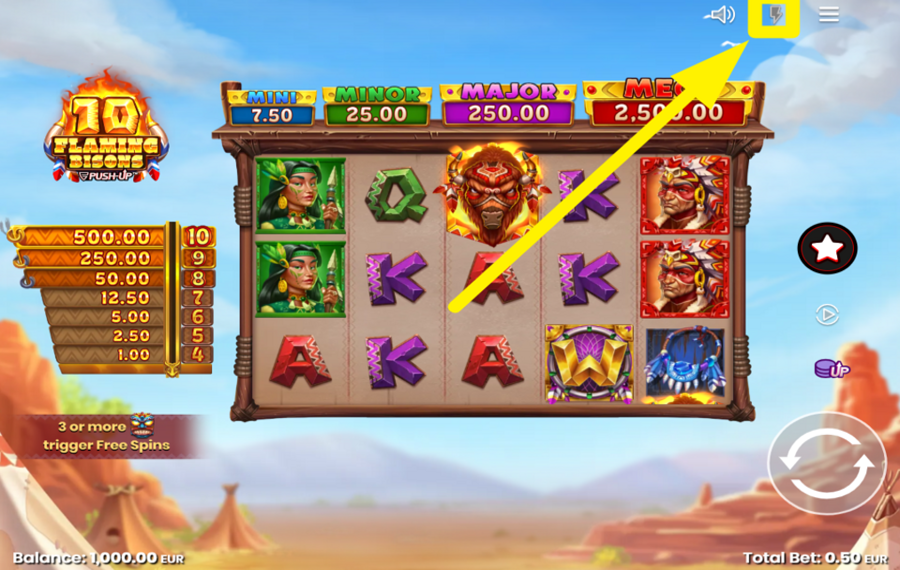 10 Flaming Bisons CHANGER LA VITESSE.