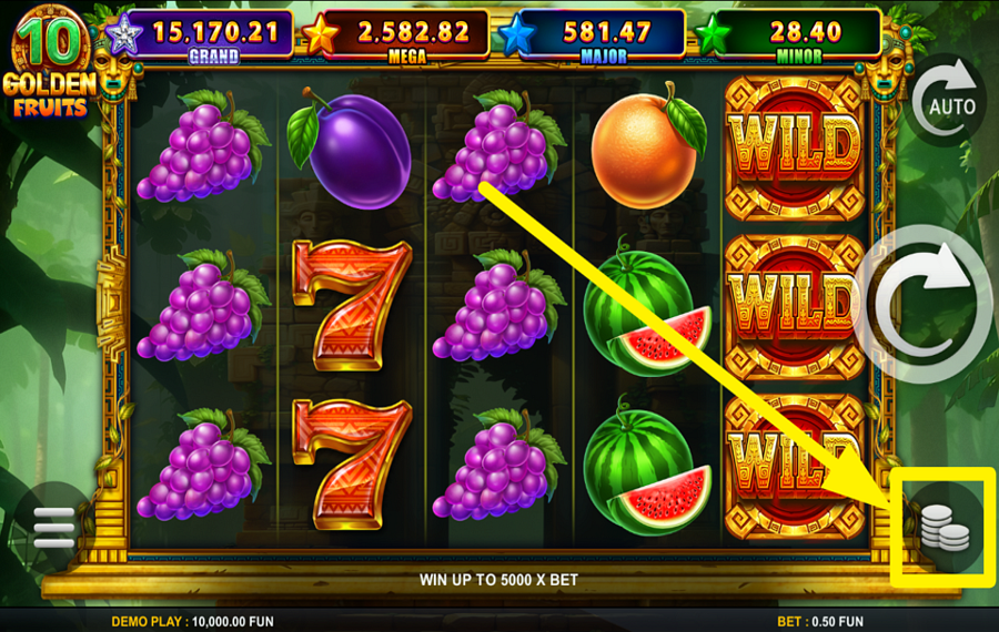 10 Golden Fruits DECIDE ON YOUR STAKE.