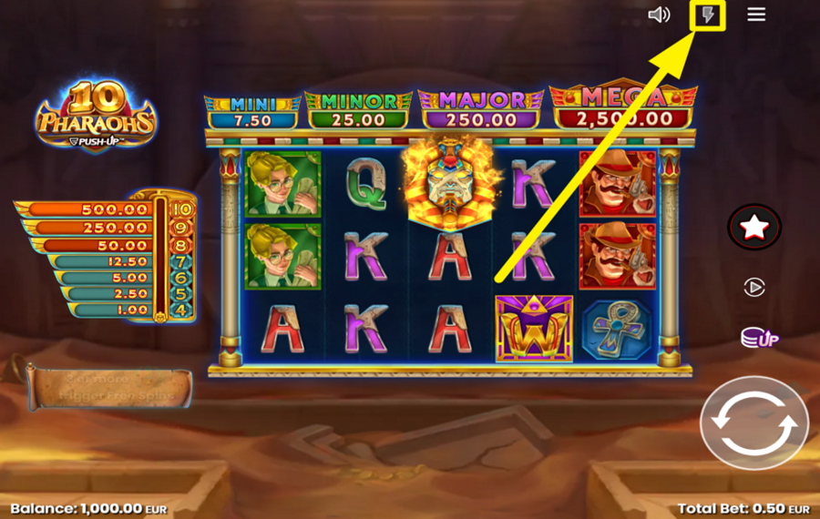 10 Pharaohs RAMP UP THE SPEED.