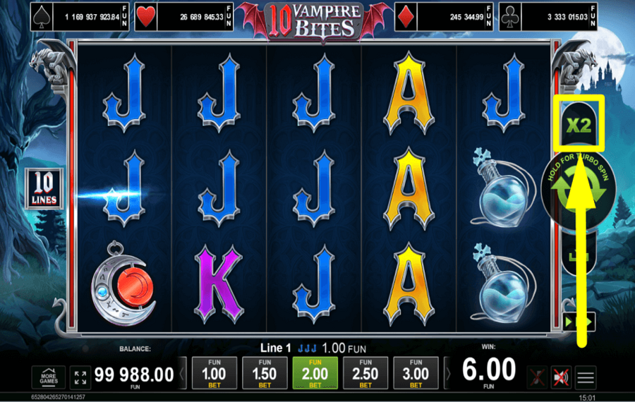 10 Vampire Beast STAKE ON YOUR WINS.