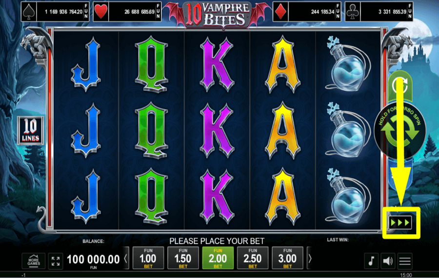 10 Vampire Beast SPEED UP THE GAME.