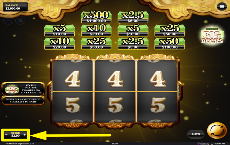 10x Minimum Big Bucks УКАЖИТЕ СВОЮ СТАВКУ.