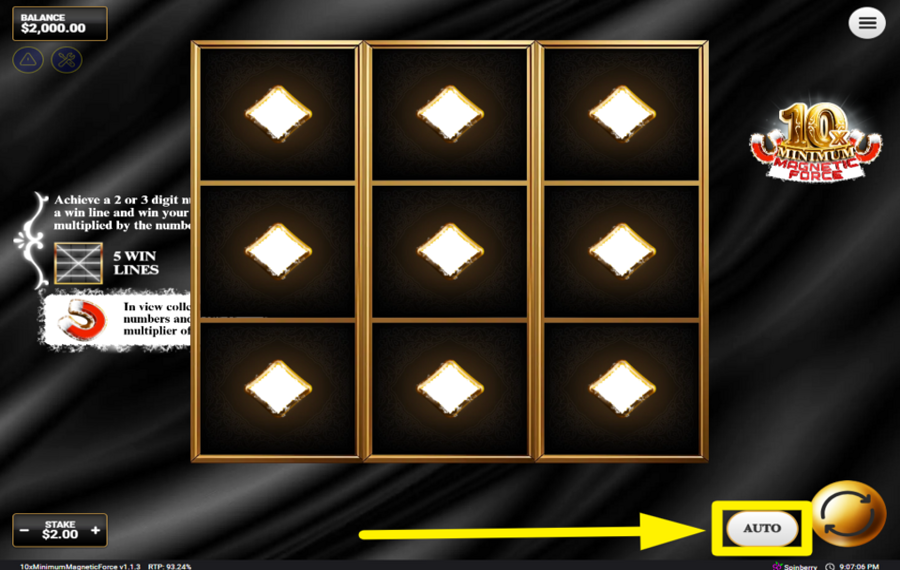 10x Minimum Magnetic Force ВЫБИРАЙТЕ АВТОМАТИЧЕСКИЕ ВРАЩЕНИЯ.