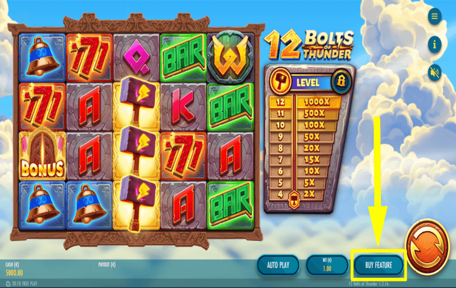 12 Bolts of Thunder ACQUISTA GIOCHI BONUS.